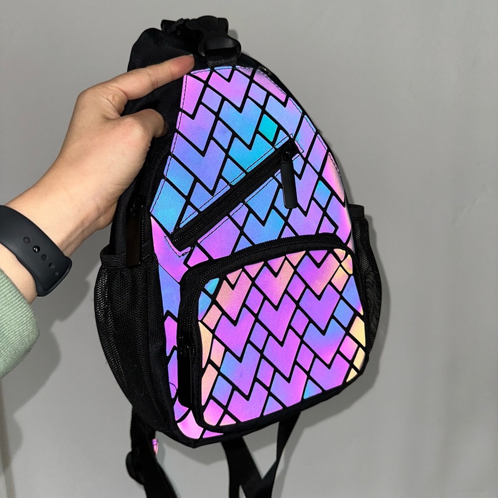 Small Reflective Backpack - Perfect for Raves and Festivals